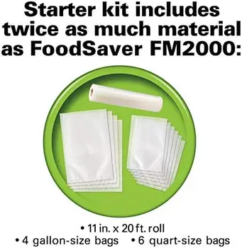 Vakuum pakerica sa Rezačem za pakete Starter Kit Za brtvljenje stroj hrane, Ne sadrži BPA, Srebrna (78220) Kava potrepštine Cold brew coffee mak