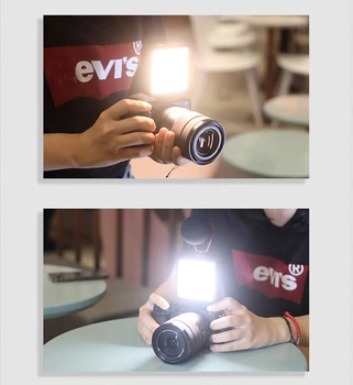 6500K LED Video Light Skladište Заполняющие Svjetla Žarulja sa 3 Hladnim Oblikačima Prijenosni Rasvjeta za Fotografiju DJI Sony DSLR Fotoaparat Canon