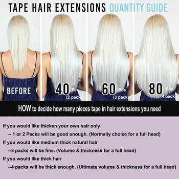 Traka za Izgradnju Kose 100% Remy Hair Nevidljiva Obostrane Ljubičaste Boje I Boji Kose Za Žene 14-24 inča