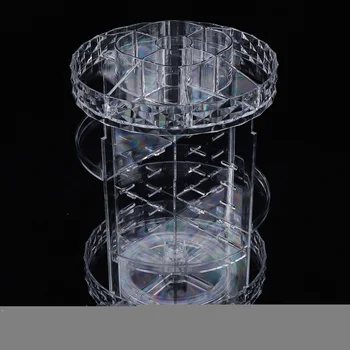 Rotacija za 360 °, Dijamant uzorak, Kozmetika, Kutija za pohranu Plastična kutija, revolving i razdvajanja mreže