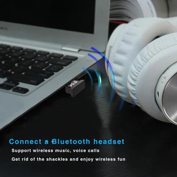 USB 5.0 Bluetooth adapter, snaga, Bluetooth prijemnik, Audio, USB wireless adapter, proširenje za auto računala, PC, laptop